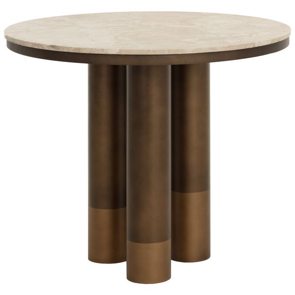Bistro Table, Greige Marble