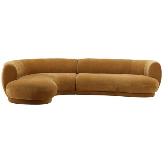 Chaise Sectional, Lincoln Ochre